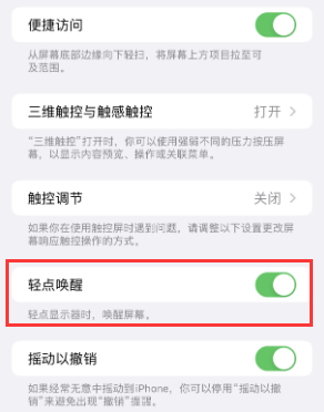 宣汉苹果授权维修站分享iPhone轻点无法唤醒怎么办 