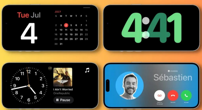 宣汉苹果手机维修分享iOS17横屏充电待机显示有什么好处 