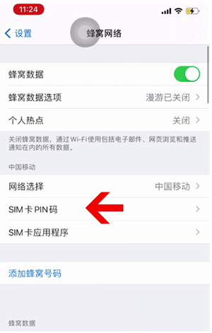 宣汉苹果14维修网分享如何给iPhone14的SIM卡设置密码 