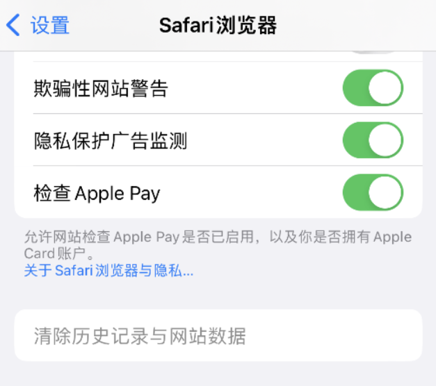 宣汉苹果手机维修分享Safari 浏览器清除历史记录无法使用怎么办 