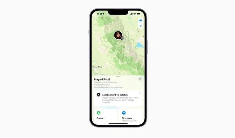 宣汉苹果14维修分享iPhone14系列中 FindMy功能通过卫星分享位置方法教程 