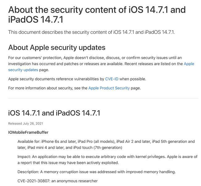 宣汉苹果手机维修分享iOS 14.7.1 正式版更新内容及升级方法 